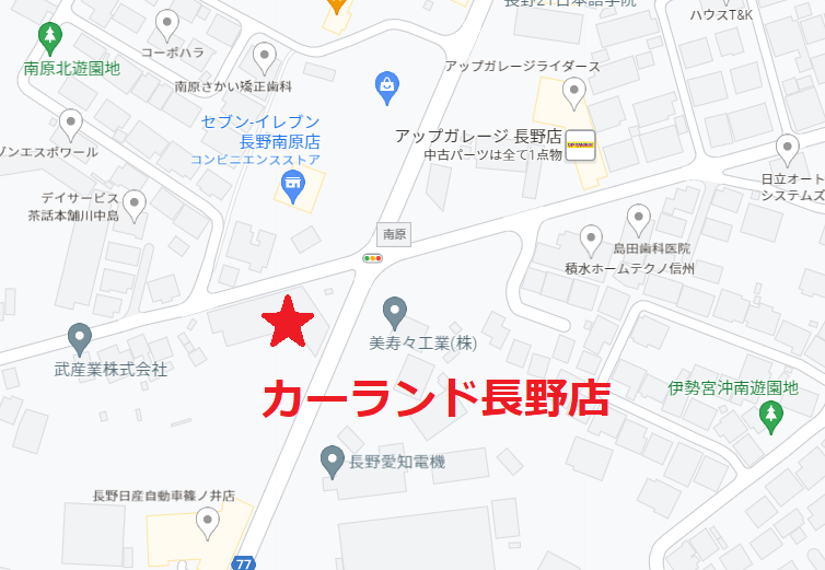 カーランド長野店地図-1