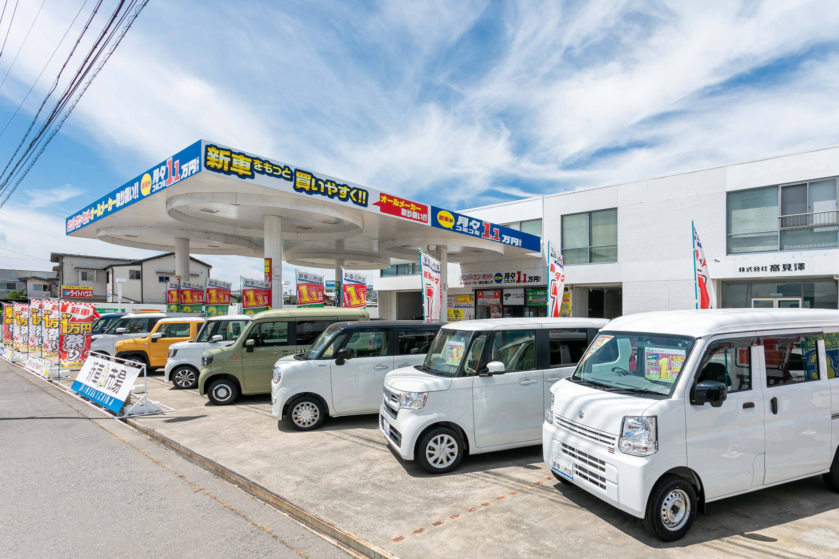 上田市大屋の新車市場